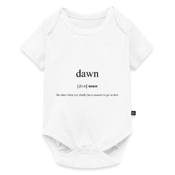 Dawn | Dämmerung Definition Dictionary - Baby Premium Kurzarmbody - Weiß - Vorne