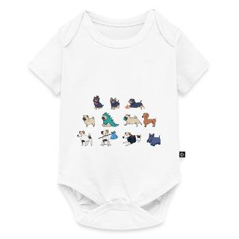 Süße Hunde - Baby Premium Kurzarmbody - Weiß - Vorne