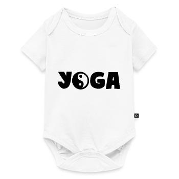 YOGA YIN YANG - Body à manches courtes Premium Bébé - blanc - Devant