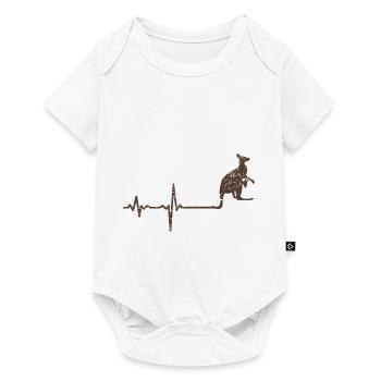 Gift heartbeat kangaroo - Baby Premium short-sleeve bodysuit - white - Front