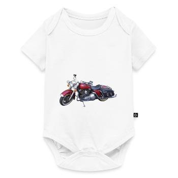 moto - Body à manches courtes Premium Bébé - blanc - Devant