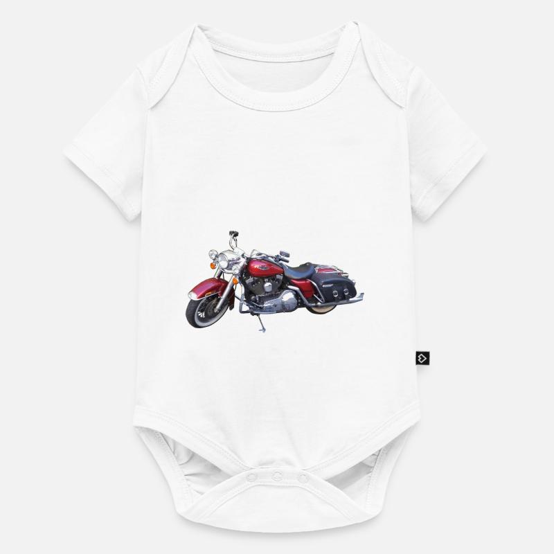 motorcycle - Baby Premium short-sleeve bodysuit - white