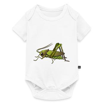 sauterschrecke grasshopper locust animal animaux - Body à manches courtes Premium Bébé - blanc - Devant