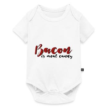 Bacon Is Meat Candy 4 - Baby Premium short-sleeve bodysuit - white - Front