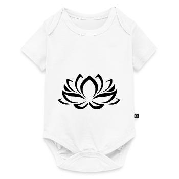 Lotus Blume Pflanze Exotisch Idee Geschenk Natur - Baby Premium short-sleeve bodysuit - white - Front