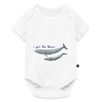 I got the blues whales - whales. baleines - Baby Premium short-sleeve bodysuit - white - Front