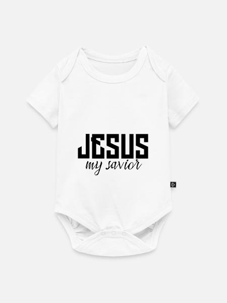 Jesus - Baby Premium Kurzarmbody - Weiß