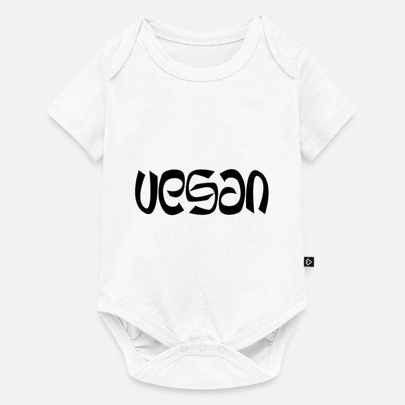 Vegan Ambigram - Baby Premium short-sleeve bodysuit - white