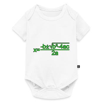 Formule quadratique pour la classe de mathématiques 3 - Body à manches courtes Premium Bébé - blanc - Devant