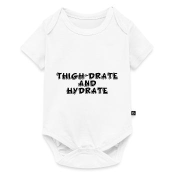 Thigh-Drate Et Hydrate 4 - Body à manches courtes Premium Bébé - blanc - Devant
