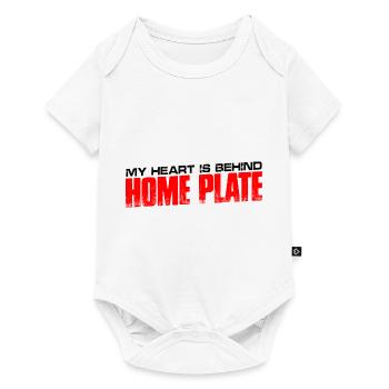 Mon cœur est derrière la maison Planche 4 - Body à manches courtes Premium Bébé - blanc - Devant