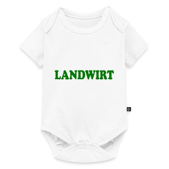 Landwirt - Baby Premium Kurzarmbody - Weiß - Vorne