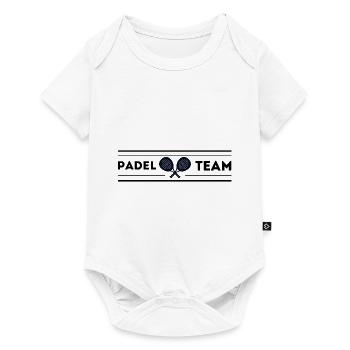 Padel Shirt / Team Outfit - Baby Premium Kurzarmbody - Weiß - Vorne