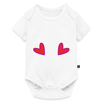 HEART. MOTHER'S DAY. HEART. HAPPY BIRTHDAY. MOM - Baby Premium short-sleeve bodysuit - white - Front