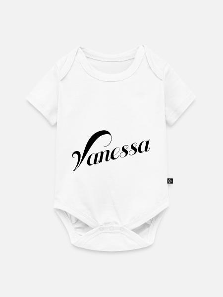 Vanessa - Baby Premium Kurzarmbody - Weiß