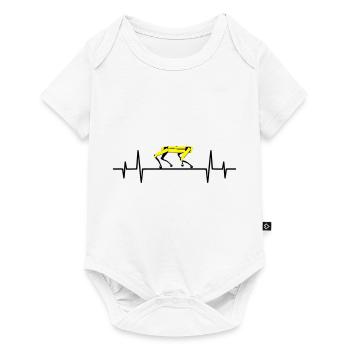 Heartbeat Spot Robot Dog Boston Dynamics Yellow - Baby Premium short-sleeve bodysuit - white - Front