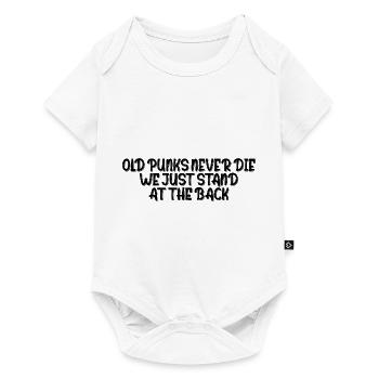 Old Punks Never Die, We Just Stand At The Back 2 - Baby Premium short-sleeve bodysuit - white - Front