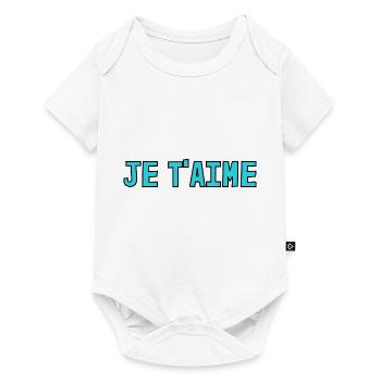 BONNE FÊTE MAMAN. MAMAN. FÊTE DES MÈRES. JE T'AIME - Body à manches courtes Premium Bébé - blanc - Devant