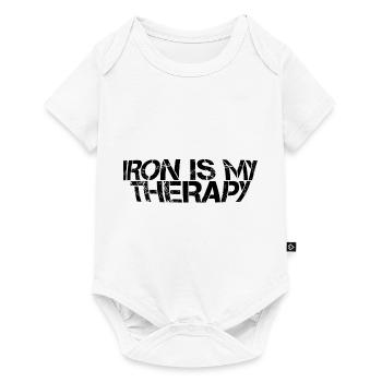Iron Is My Therapy 3 - Baby Premium short-sleeve bodysuit - white - Front