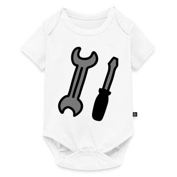 tools - Baby Premium short-sleeve bodysuit - white - Front
