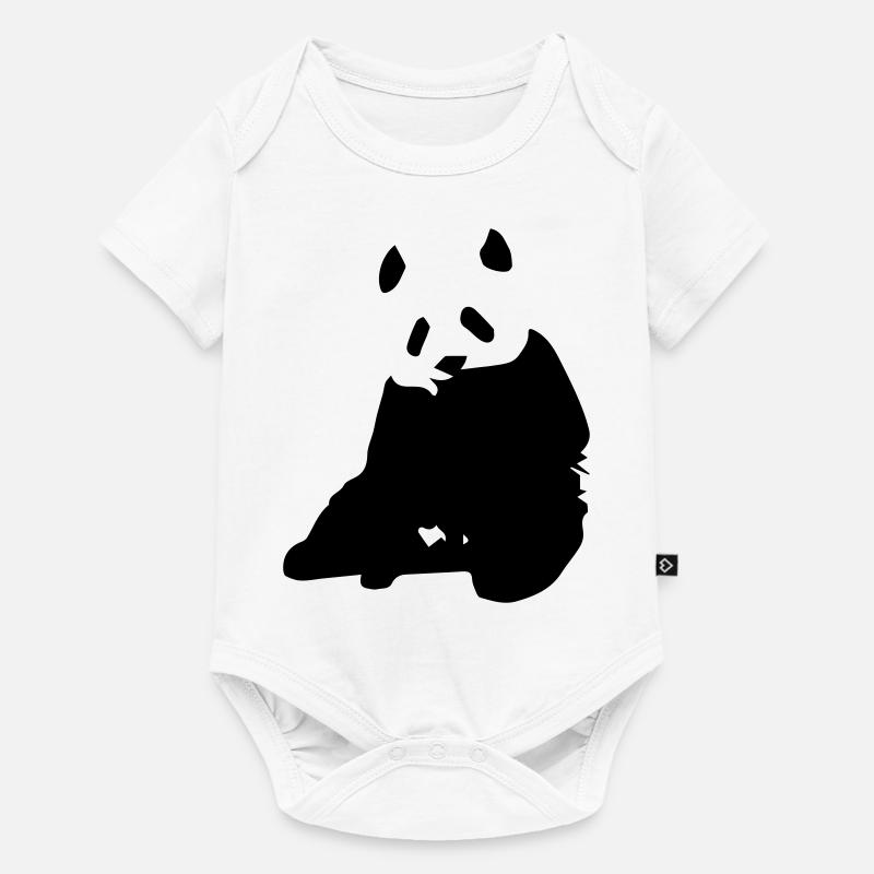 panda 3 - Baby Premium short-sleeve bodysuit - white