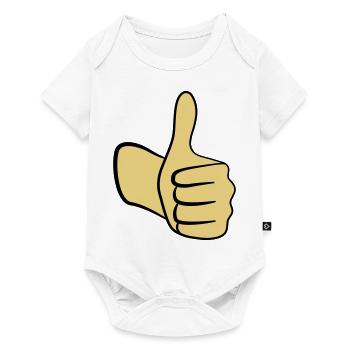 Daumen hoch! - Baby Premium Kurzarmbody - Weiß - Vorne
