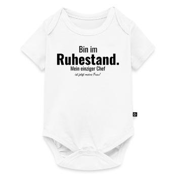 Rente, Ruestand, Verheiratet, Opa, Rentner - Baby Premium Kurzarmbody - Weiß - Vorne