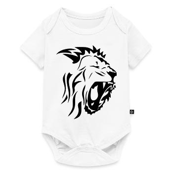 tribal lion face rugit3 - Baby Premium short-sleeve bodysuit - white - Front