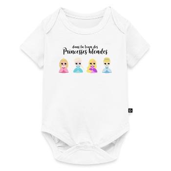 Team Blonde Princesses - Baby Premium short-sleeve bodysuit - white - Front