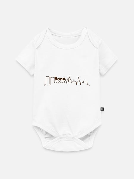 Bonn Skyline - Baby Premium Kurzarmbody - Weiß