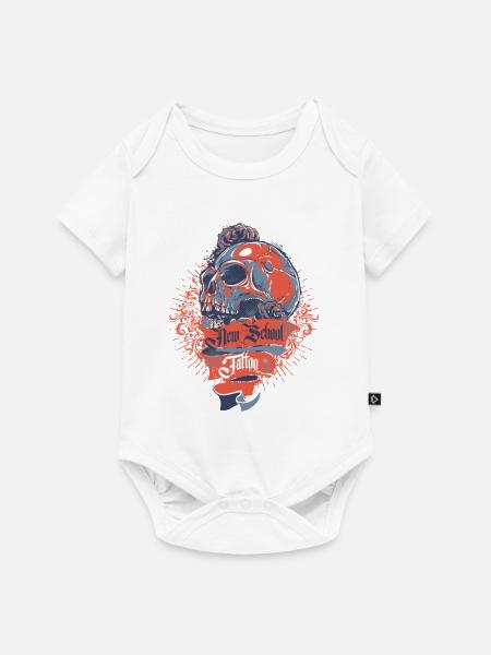 Totenschädel - Baby Premium Kurzarmbody - Weiß