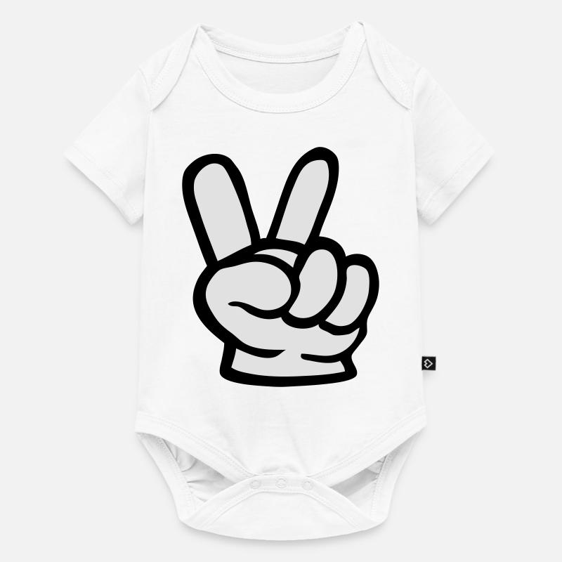 main victoire - Body à manches courtes Premium Bébé - blanc