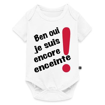 encore enceinte - Body à manches courtes Premium Bébé - blanc - Devant
