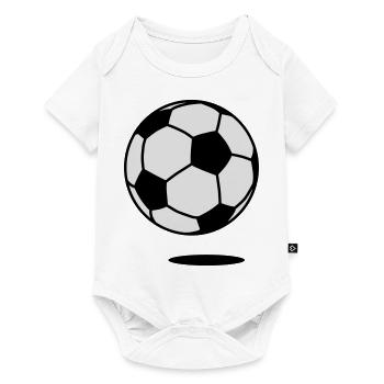 football with shadow / ball with shadow 2c - Body à manches courtes Premium Bébé - blanc - Devant