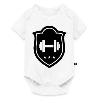 Bodybuilding Fitness Musculation Krafttraining - Baby Premium short-sleeve bodysuit - white - Front