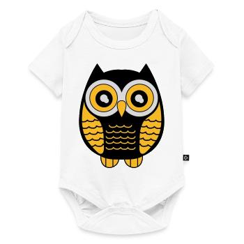 eule_02 - Baby Premium short-sleeve bodysuit - white - Front