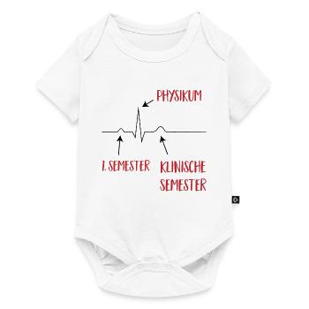 Medizinstudium - Baby Premium Kurzarmbody - Weiß - Vorne