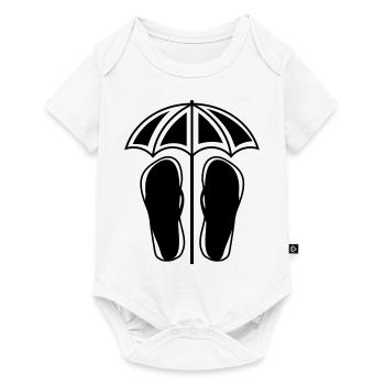 flipflops schirm - Baby Premium Kurzarmbody - Weiß - Vorne
