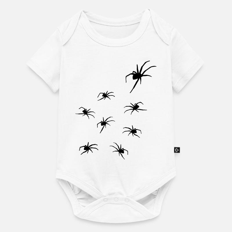 Spiders, Spider Horror - Baby Premium short-sleeve bodysuit - white