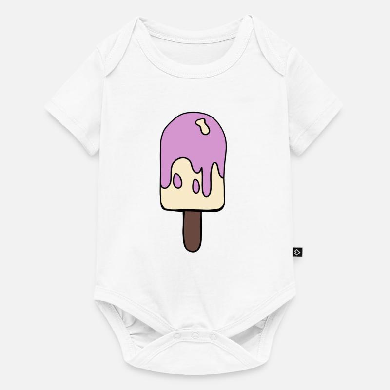 glace colorée - Body à manches courtes Premium Bébé - blanc