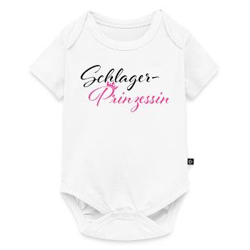 Ich bin die Schlagerprinzessin - Baby Premium Kurzarmbody - Weiß - Vorne