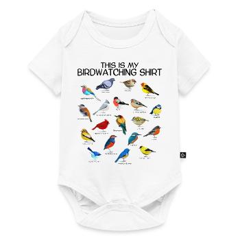 Bird Watching Orinthologist Birdwatching Gift - Baby Premium short-sleeve bodysuit - white - Front