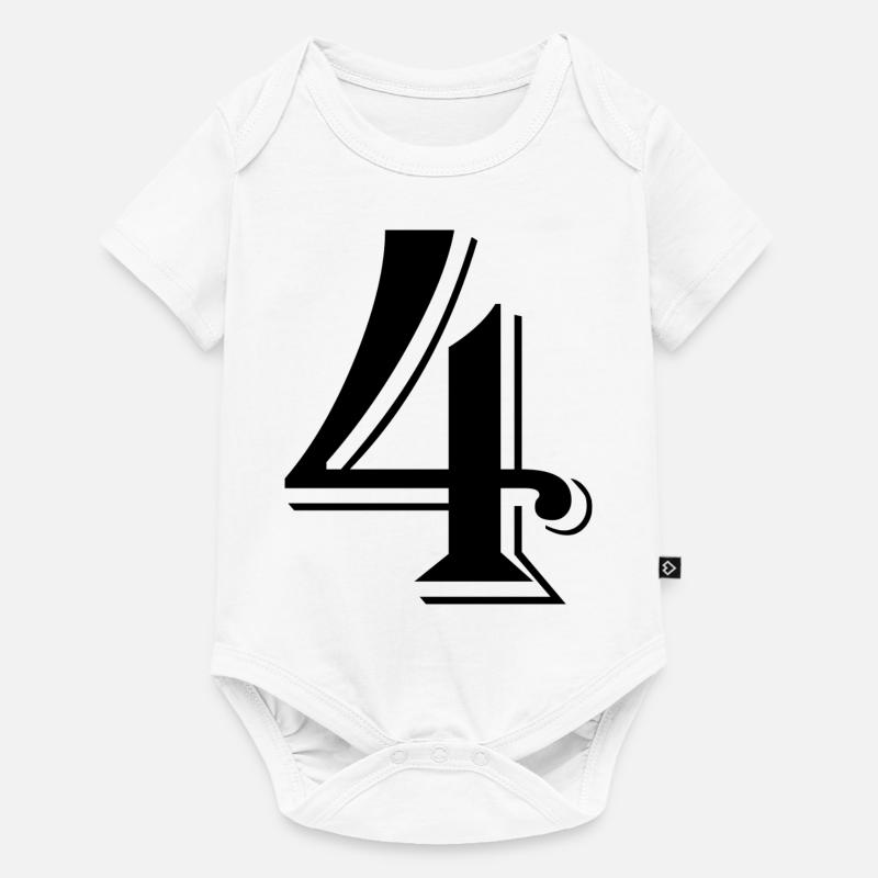4 - Body à manches courtes Premium Bébé - blanc