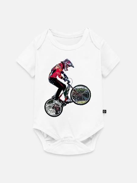 bmx - Baby Premium Kurzarmbody - Weiß