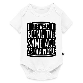 being old people age - Baby Premium Kurzarmbody - Weiß - Vorne