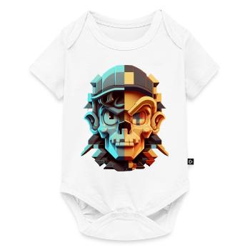 Dude 8bit Pixelart - Body à manches courtes Premium Bébé - blanc - Devant