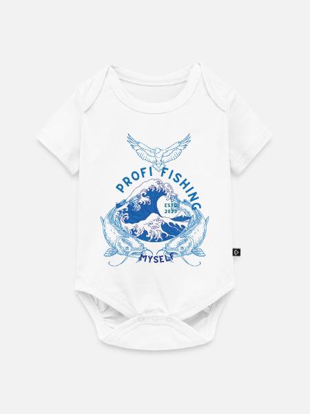 profi Fishing - Baby Premium Kurzarmbody - Weiß