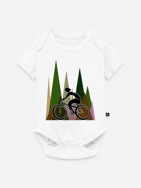 Radfahrer - Baby Premium Kurzarmbody - Weiß