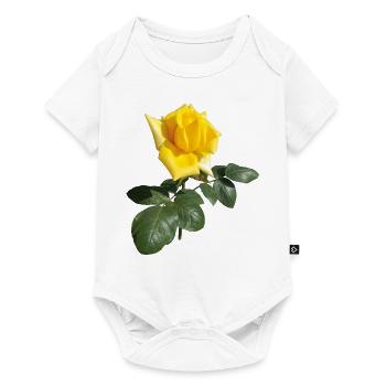 YELLOW ROSE - Baby Premium short-sleeve bodysuit - white - Front