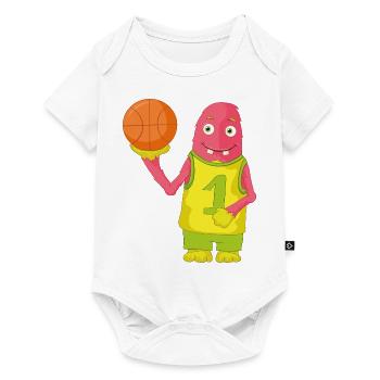 Ballsport - Baby Premium Kurzarmbody - Weiß - Vorne